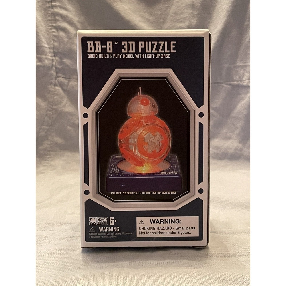 NEW Disney Star Wars Galaxy's Edge BB-8 3D Puzzle Droid Factory Light Up Base